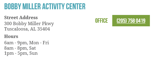 Bobby Miller Activity Center Contact Info