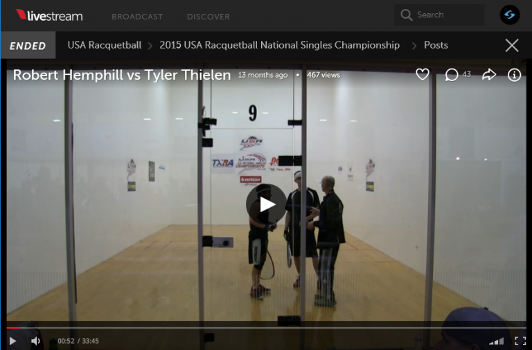 2015 USA Racquetball National Singles Championships US Team